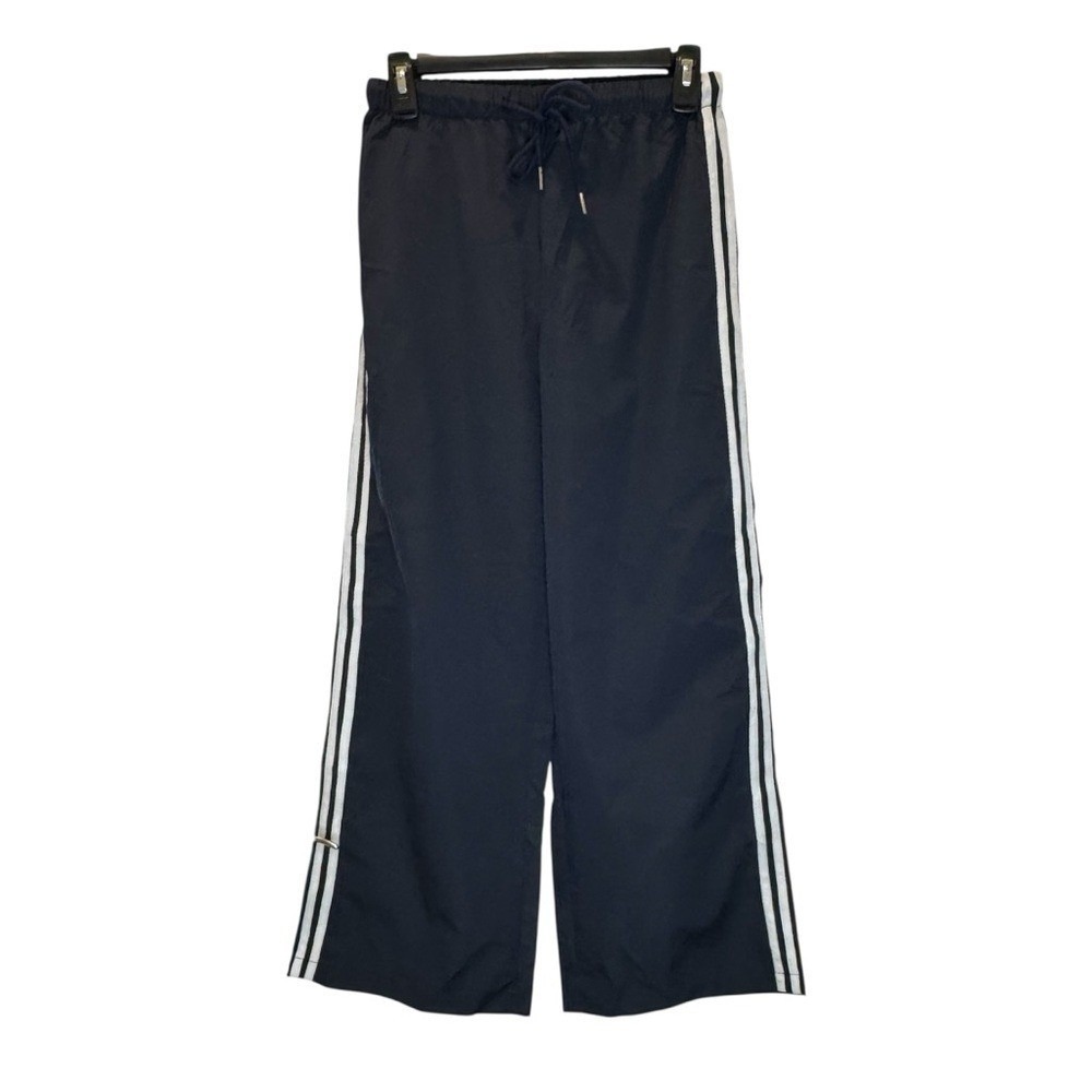 Classic Navy Track Pants with Side Stripes